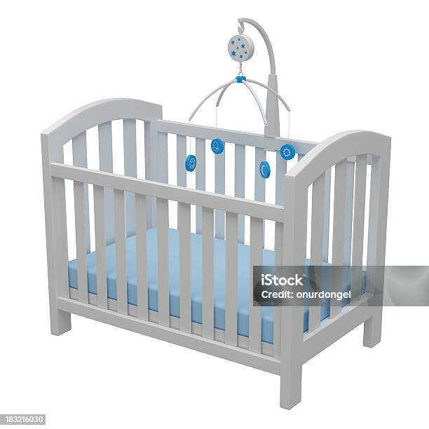 Baby Crib Stock Photo - Download Image Now - Hanging Mobile, Crib, Three Dimensional