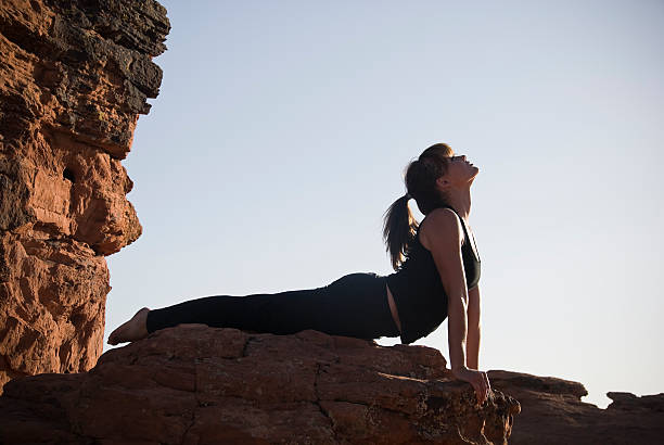 istock Yoga Upward Facing Dog Position 183216259