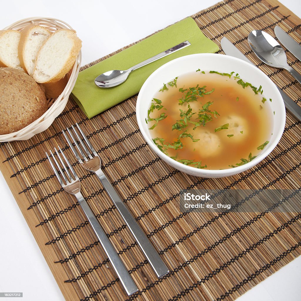 Klößchen Suppe - Lizenzfrei Fotografie Stock-Foto
