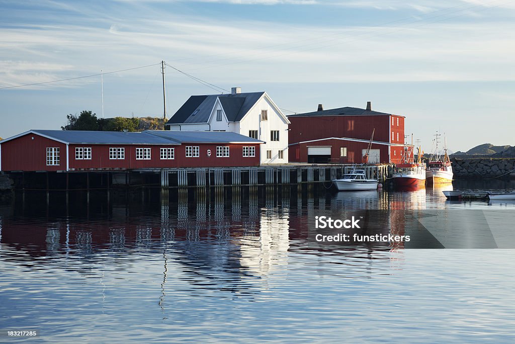 Lofoten-Hafen - Lizenzfrei Fischereiindustrie Stock-Foto