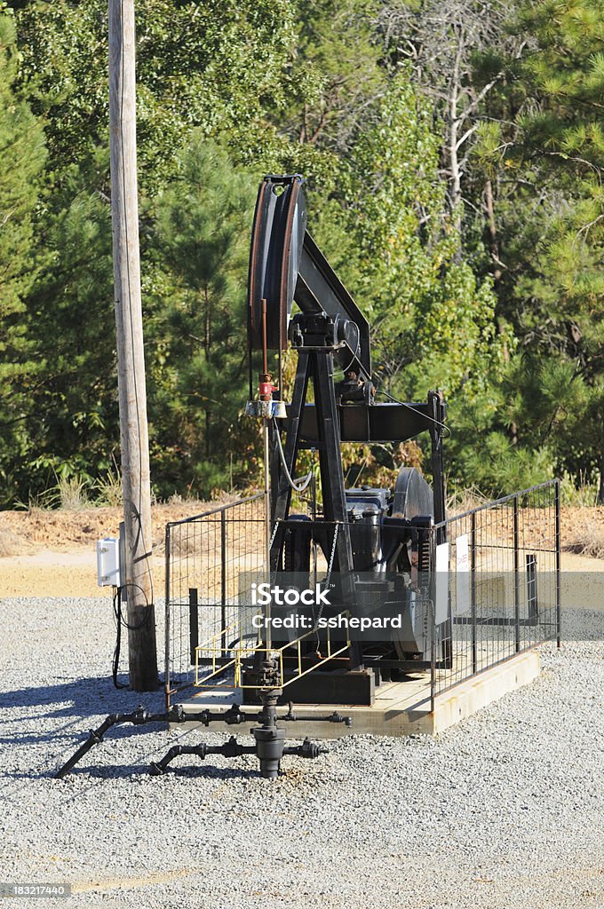 Oil drill auf Kies-Bereich - Lizenzfrei Ausrüstung und Geräte Stock-Foto