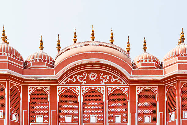 indian fachada - jaipur city palace imagens e fotografias de stock