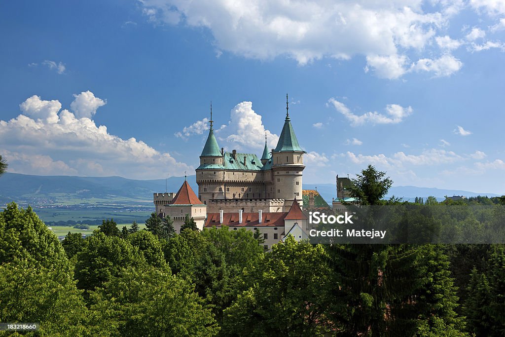 Fairytale Castle in Europe "Fairytale Castle Bojnice in the heart of Europe, Slovakia." Castle Stock Photo