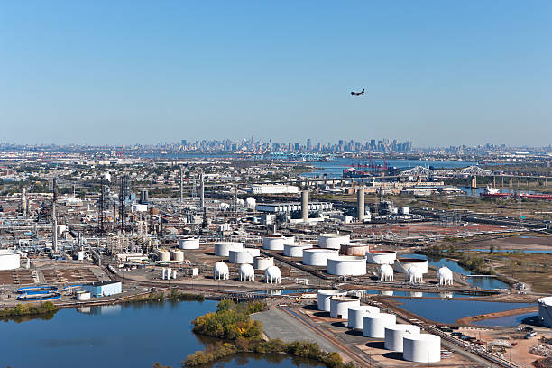 istock aerial view industrial field with  refinery 183219265