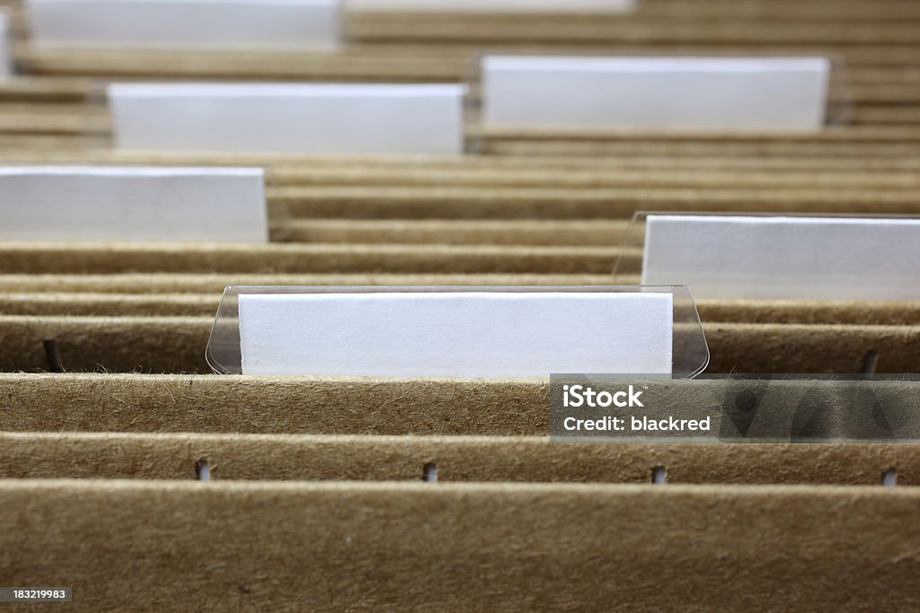 Office Files Front view of office files with blank labels.Similar images - Blank Stock Photo