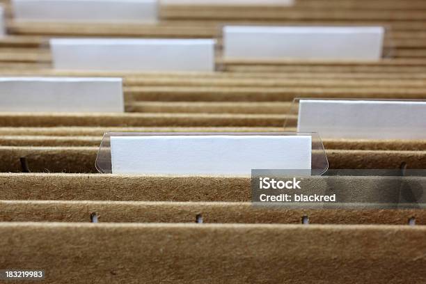 Office Files Stock Photo - Download Image Now - Blank, Brown, Business