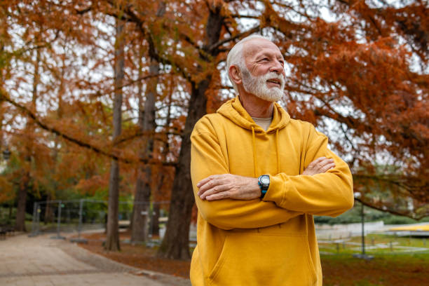 istock Senior man enjoying an autumn day 1832267748