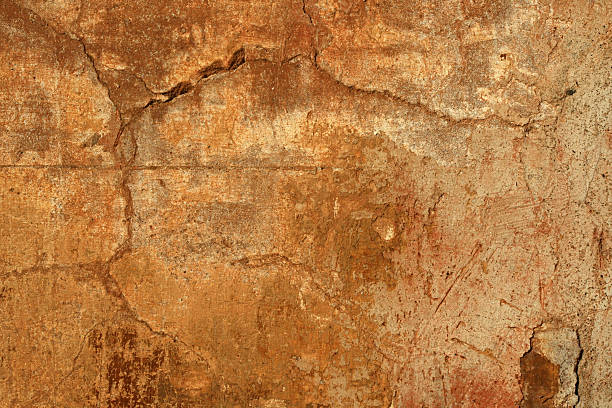 satte grunge-römischer wall - roman italian culture wall textured stock-fotos und bilder