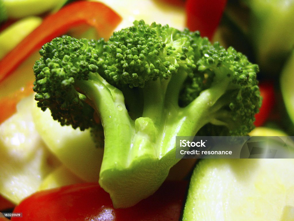 Broccoli primo piano - Foto stock royalty-free di Broccolo