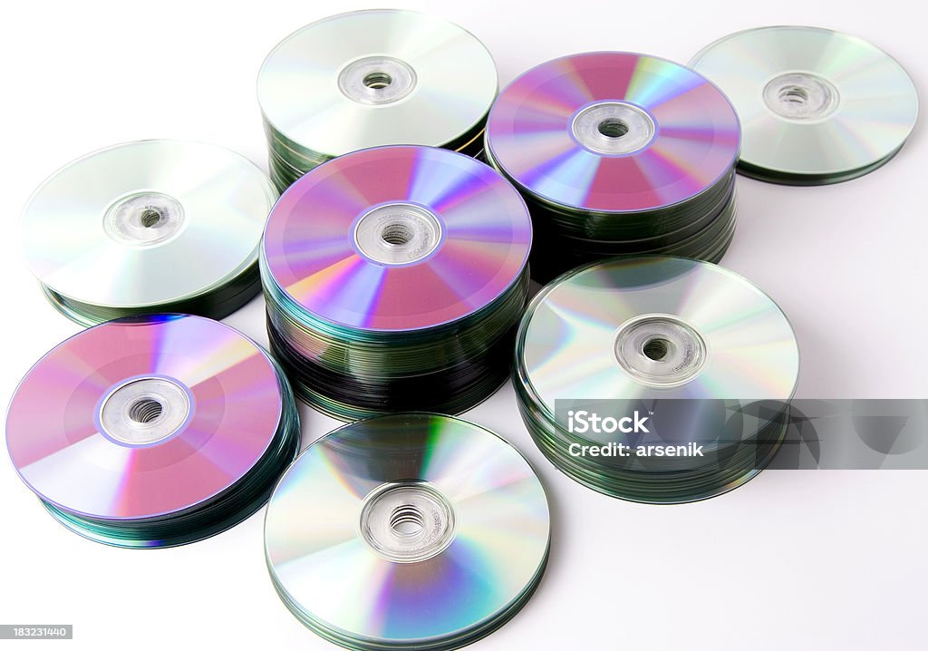 Pilhas de cds - Royalty-free Barulho Foto de stock