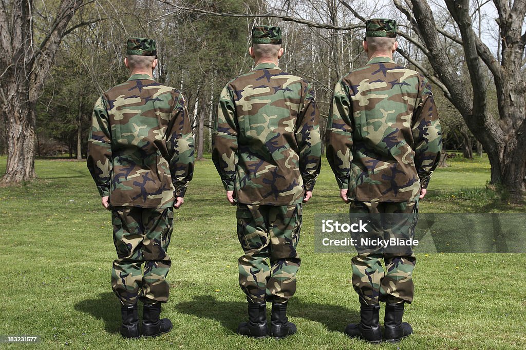 Trois soldats - Photo de Armée libre de droits