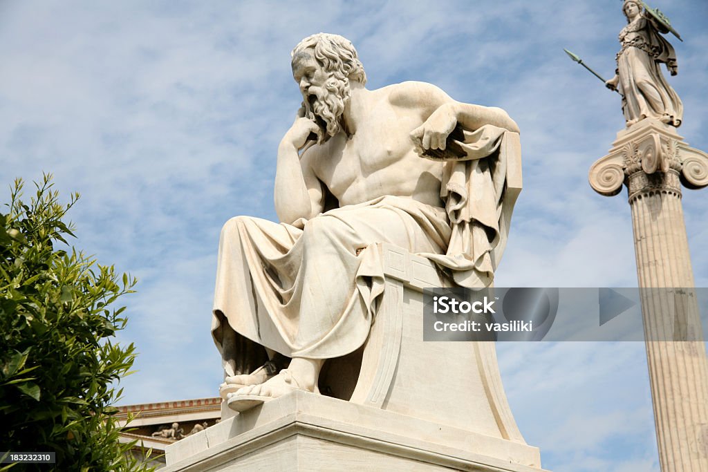 Socrate, le Philosophe - Photo de Statue libre de droits