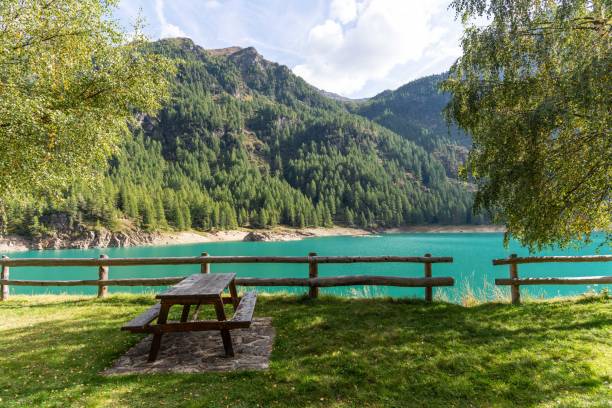 istock lake in Trentino , Italy. 1832325307