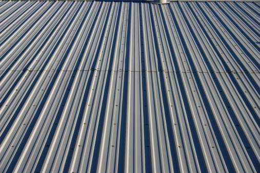 A metal roof with a different view than #1.