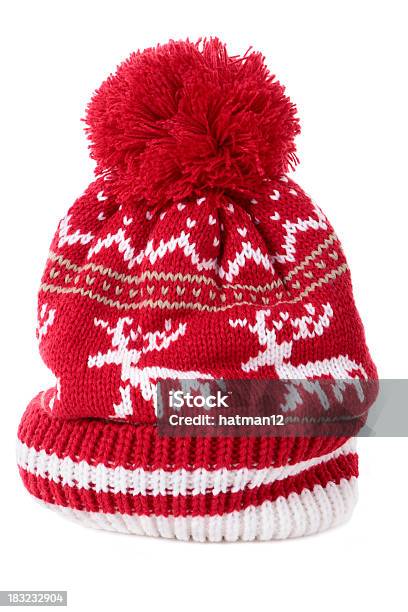 Chapéu De Inverno - Fotografias de stock e mais imagens de Gorro de Lã - Gorro de Lã, Figura para recortar, Tricotar