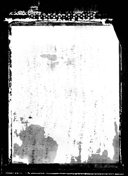Grungy Transfer Border or Frame "A texture useful as an alpha channel mask, background, frame, or border. Makes your photograph look like an image transfer." black border photos stock pictures, royalty-free photos & images