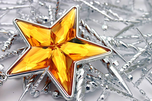 bright yellow star stock photo