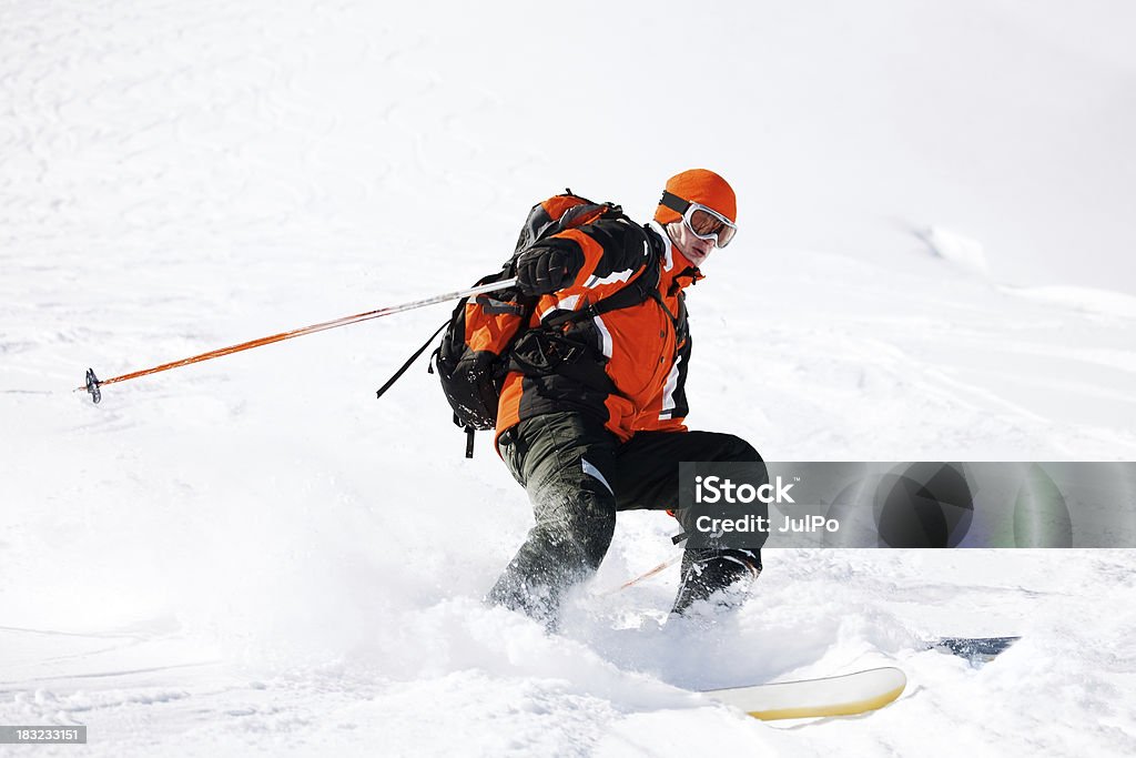 Skifahren in Frankreich - Lizenzfrei Abenteuer Stock-Foto