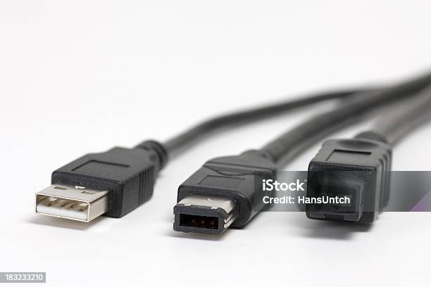 Usb Firewire 6 And 9pin Plugs Stock Photo - Image Now - Computer, Computer - iStock