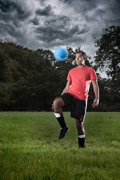 istock Male Football kick ups 183233309