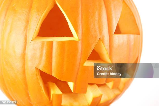 Halloween Jackolantern Stock Photo - Download Image Now - Anthropomorphic Face, Autumn, Carving - Craft Product