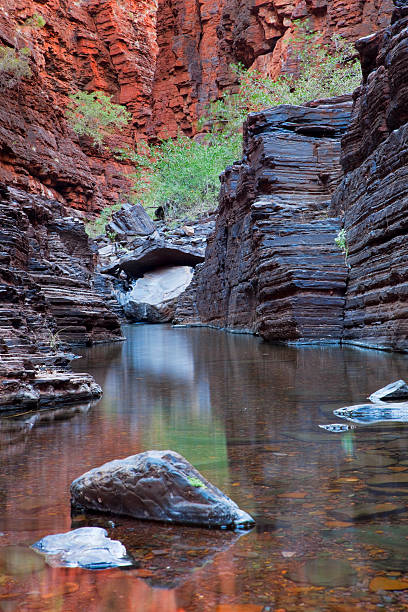 istock River gorge in Karijini National Park, Western Australia 183233445