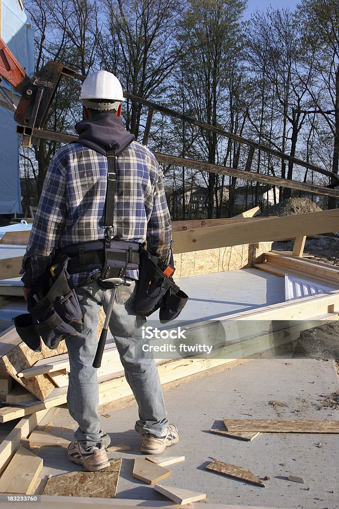 Trabalhador de Construção - Foto de stock de Cheio royalty-free