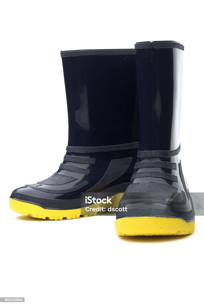 A primavera de borracha botas - Foto de stock de Amarelo royalty-free