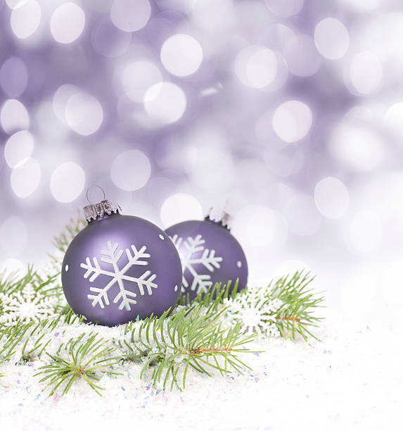 istock Blue Baubles with Christmas Lights 183234250