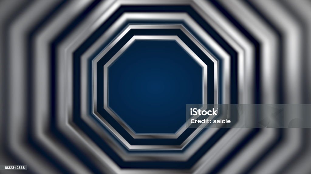 Octagonal Metallic Pattern Metallic Octagon Shapes Abstract Technology Background Stock ...