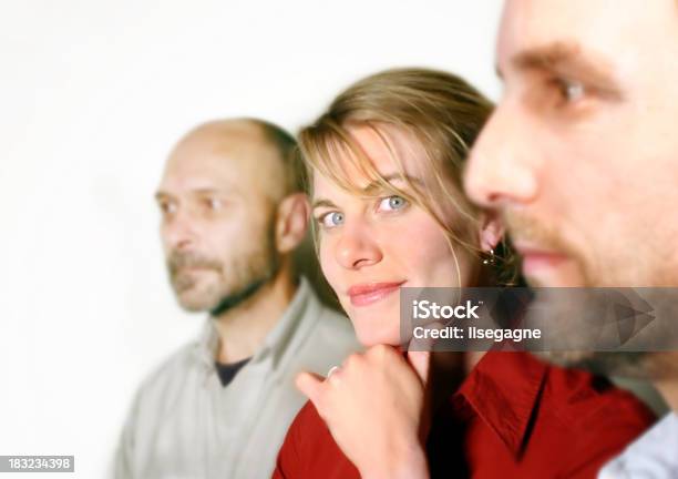 Portrait Of Three Coworkers Stock Photo - Download Image Now - Human Face, Profile View, Adult