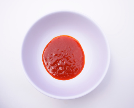 red hot sauce in a bowl