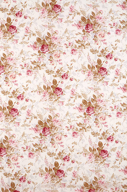 istock Old World Rose Wide Antique Floral Fabric 183234573