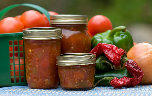 Ingredients for homemade salsa.