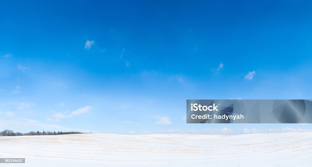 Winter snowy landscape panorama - Стоковые фото Без людей роялти-фри