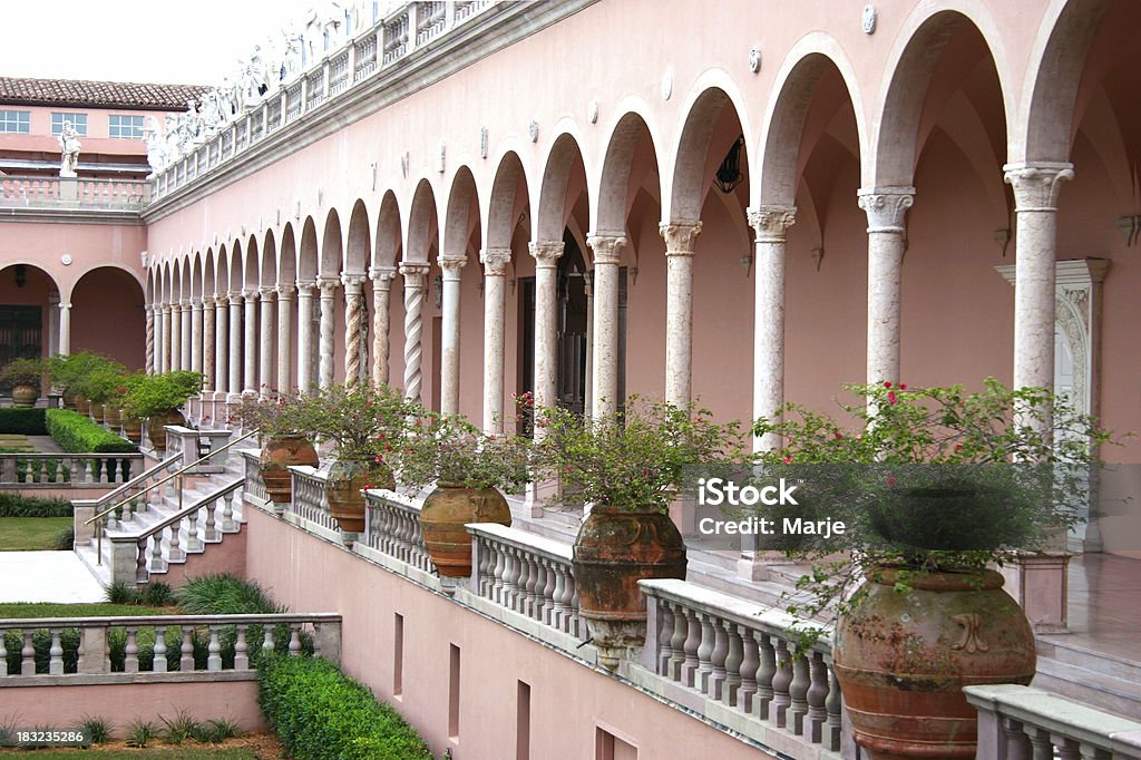 Colunas e arcos em Museu Ringling - Royalty-free Florida - EUA Foto de stock