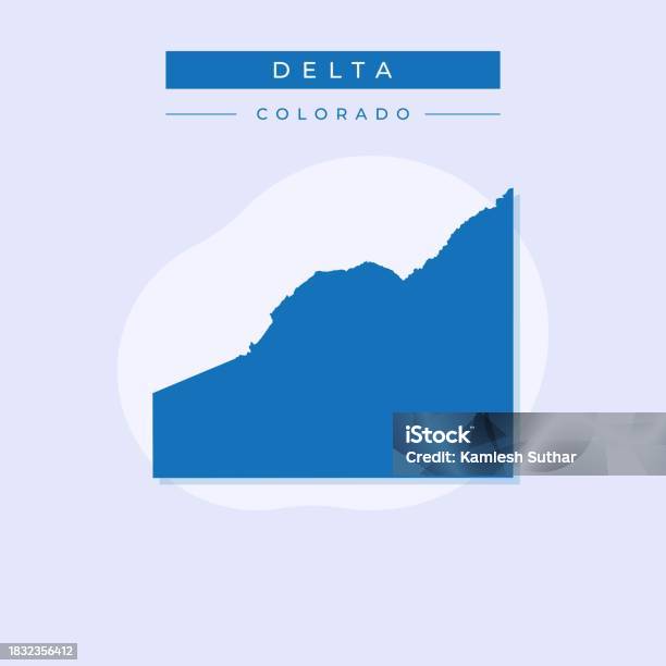 Delta Co Sign Vector Illustration Vector Of Delta Map Colorado Stock Illustration ...