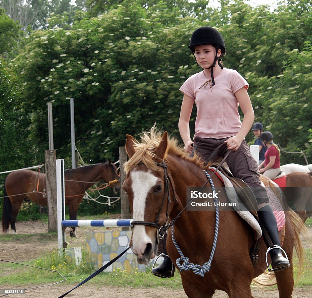 Learning to Ride motion blur...From a riding school in Italy;See other people riding; Elegance Stock Photo