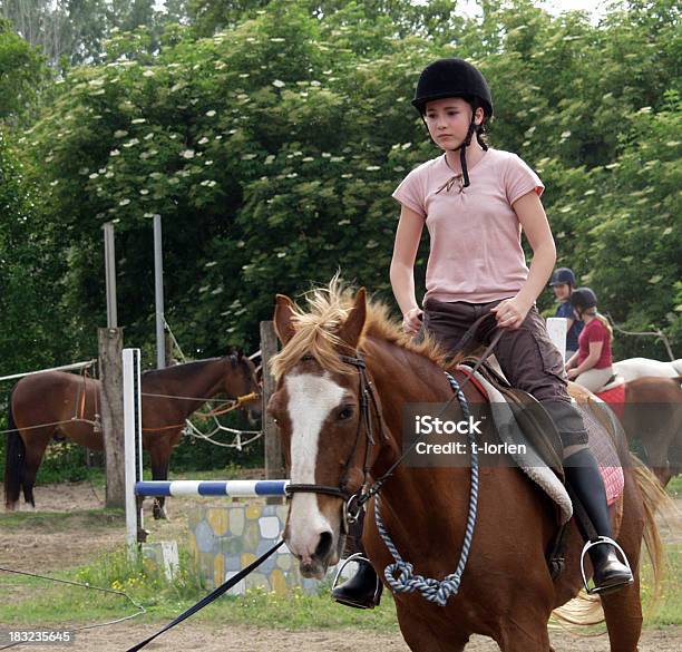 Learning To Ride Stock Photo - Download Image Now - Elegance, Horse, Horseback Riding