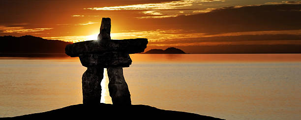 istock XL inukshuk at sunset 183235781
