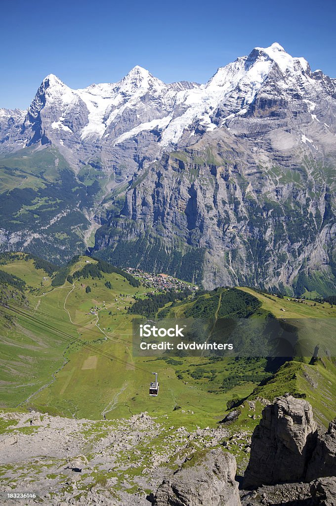 Bonde ao Schilthorn - Royalty-free Alpes Europeus Foto de stock