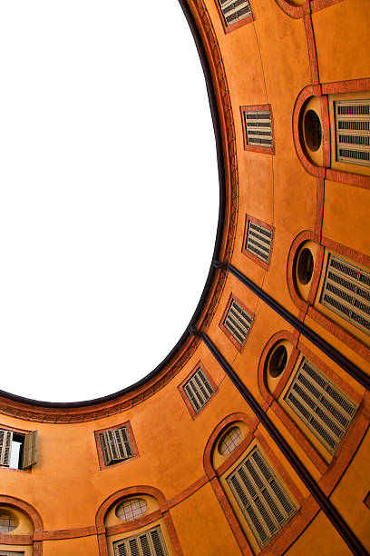 istock Elliptical Courtyard in Ferrara, Italy (Clipping path) 183236514