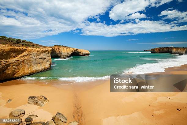 London Bridge Na The Great Ocean Road Australia - zdjęcia stockowe i więcej obrazów Australia - Australia, Bez ludzi, Brzeg wody