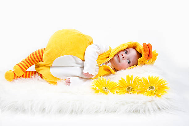 istock Baby in Duck costume 183236934