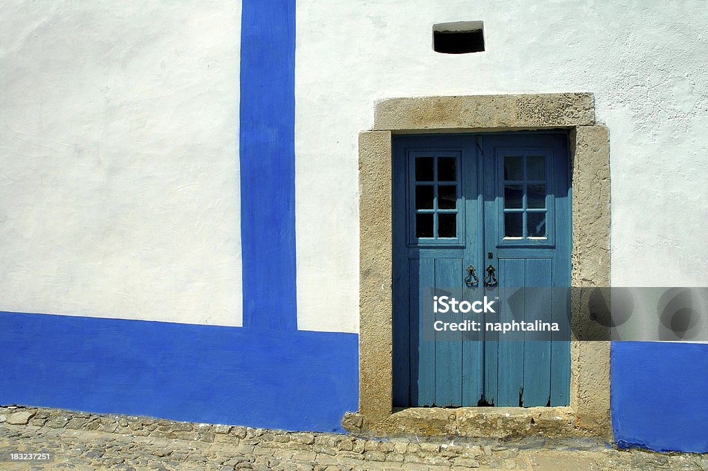 Blue door - Стоковые фото Греция роялти-фри