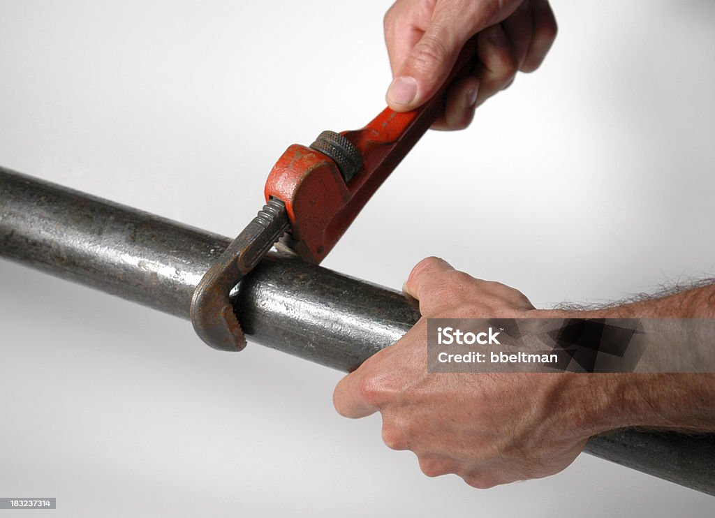 pipe wrench - Foto de stock de Encanador royalty-free