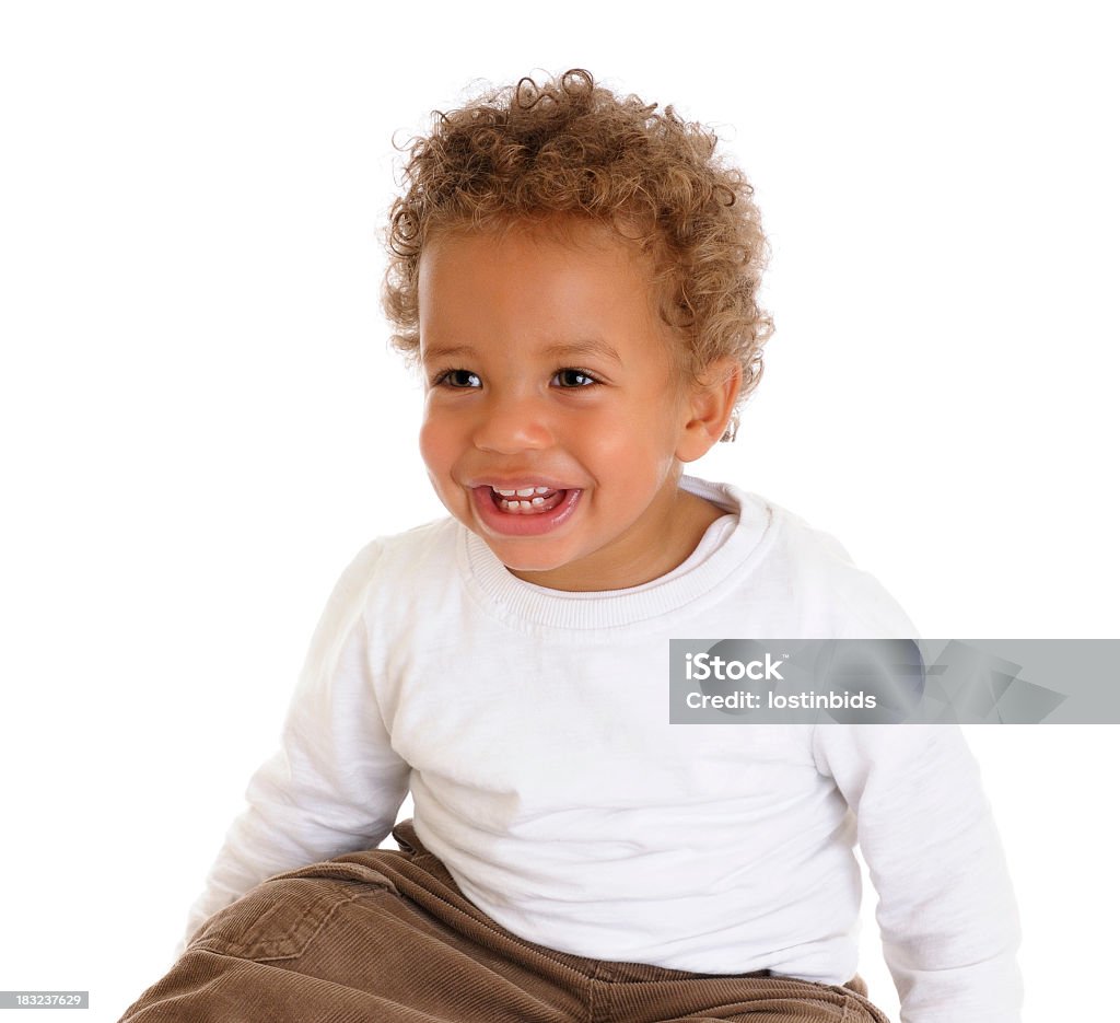 Счастливый, Smiley милый ребенок/Малыш Изолирован на белом - Стоковые фото 12-17 месяцев роялти-фри