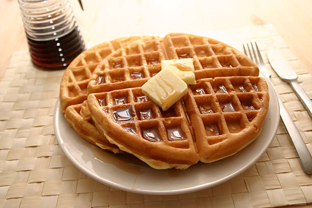 waffles - waffle imagens e fotografias de stock