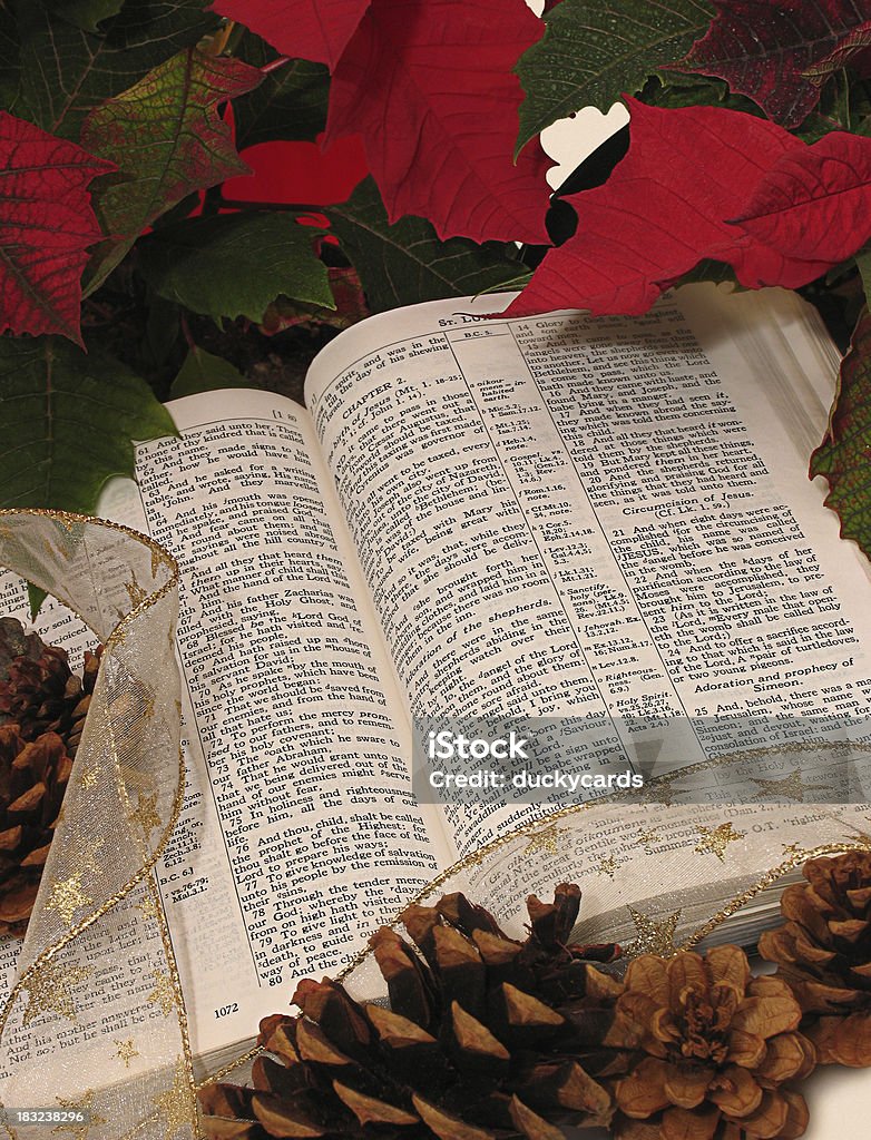 Noël et Bible (KJV - Photo de Bible libre de droits