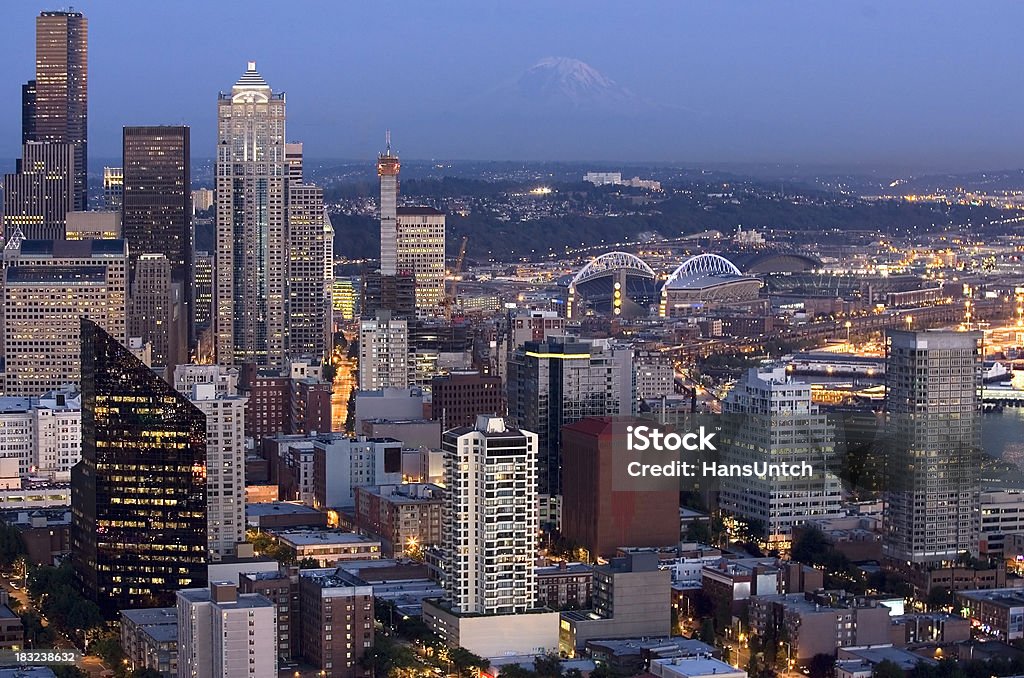 Seattle-Centro da cidade - Foto de stock de Arquitetura royalty-free